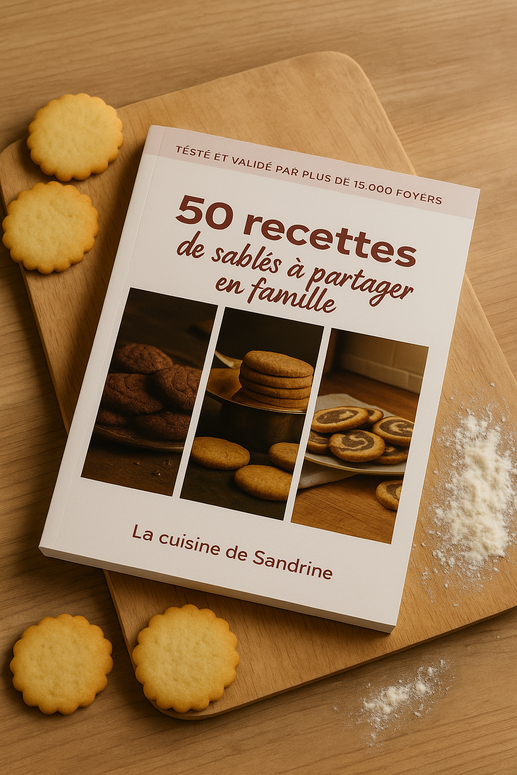 Livre de 50 recettes de sablés pour la famille